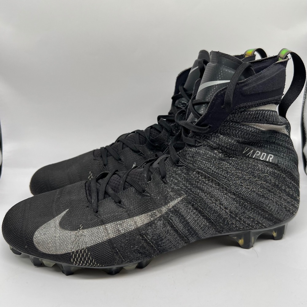 Nike Vapor Untouchable 3 Elite Football Cleats Black AH7408 Mens 13 mid flyknit